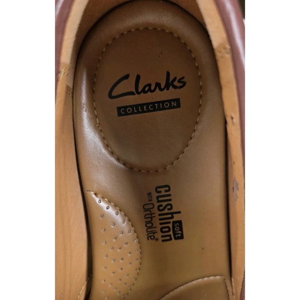 Clarks Collection Tilden Mens 12M Ultimate‎ Comfort Ortholite Brown Loafer Shoes